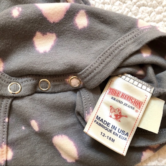 True Religion Baby Splatter Paint Onesie 12 - 18 M - Picture 6 of 6